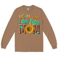 Toasted Coconut oh honey i am that mom Long Sleeve Tee - NancyCooperArtShop