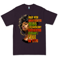 Plum juneteenth 1885 because my ancestors weren't free in 1776 black woman Premium Tee - HRA Design Shop