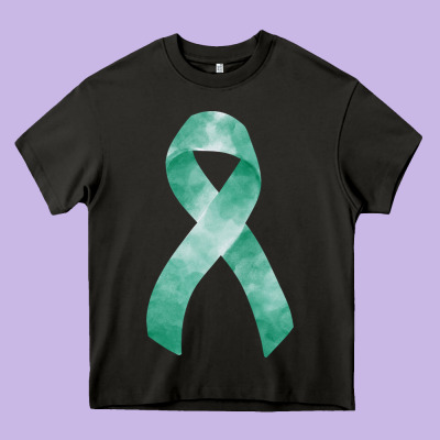 Liver Cancer Ribbon Fa Element Heavy Core Tee Designed By Fadigitalartstudio