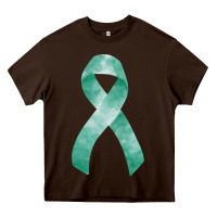 Chocolate Brown liver cancer ribbon fa element Heavy Core Tee - FaDigitalArtStudio