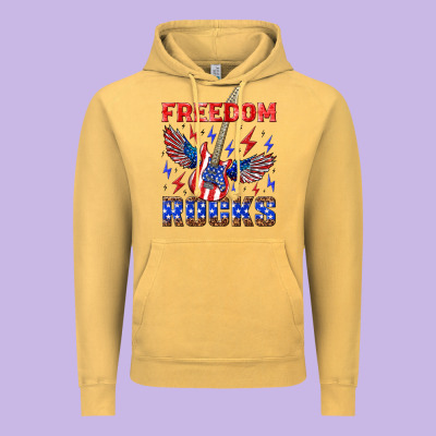 Freedom Rocks Vintage Hoodie Designed By Nancycooperartshop