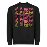 Black he is risen Heavyweight Sweatshirt - MaliasSmallBusiness