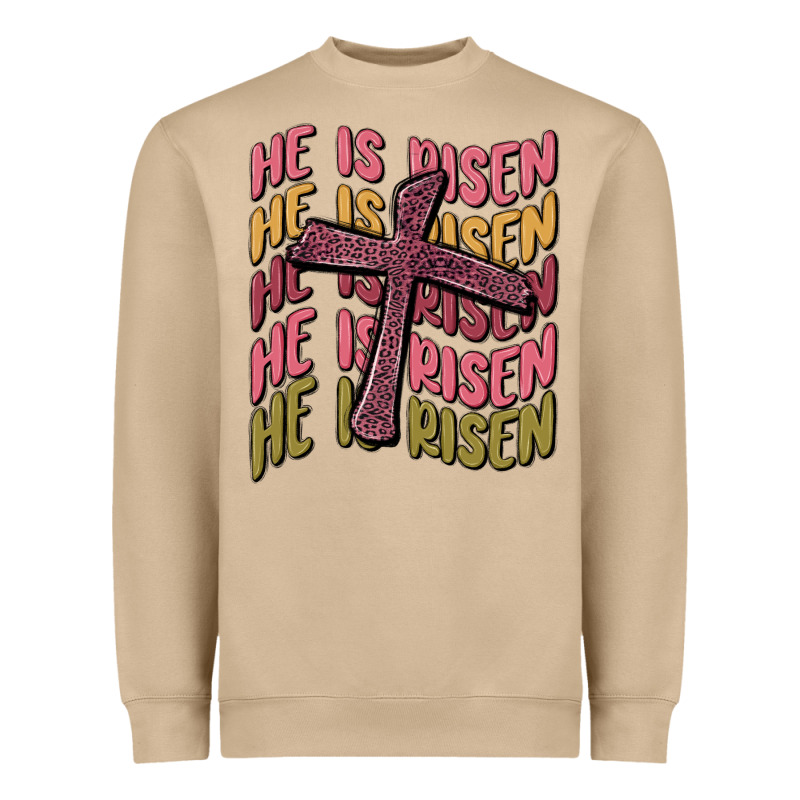 He Is Risen Heavyweight Sweatshirt by MaliasSmallBusiness | Teevron