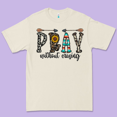 Pray Whithout Crasing Premium Tee Designed By Cowhidedigitalart