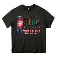 Asphalt Star Spangled Hammered Heavy Core Tee - CowhideDigitalArt