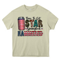 Mossy Star Spangled Hammered Heavy Core Tee - CowhideDigitalArt