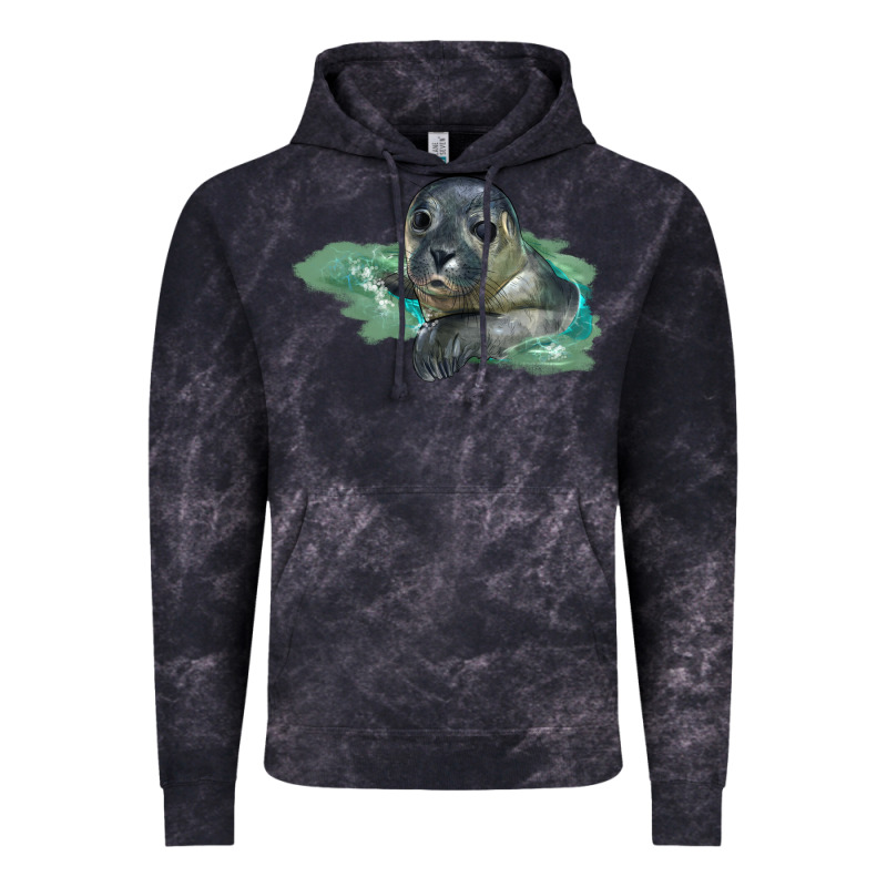 Sea Seal Face Illustrations Vintage Hoodie by LillyAllenDesigns | Teevron