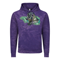 Cloud Purple Sea Seal Face Illustrations Vintage Hoodie - LillyAllenDesigns