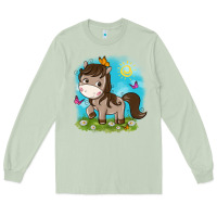 Matcha little cute horse Long Sleeve Tee - NancyCooperArtShop