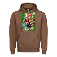 Chestnut merry christmas  statue of liberty Zipper Hoodie - BarkalooDesign