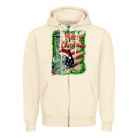 Sandshell merry christmas  statue of liberty Zipper Hoodie - BarkalooDesign
