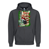 Smoke merry christmas  statue of liberty Zipper Hoodie - BarkalooDesign
