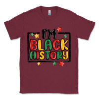 Burgundy i'm black history Classic Tee - MaliasSmallBusiness