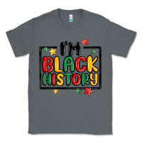 Charcoal Heather i'm black history Classic Tee - MaliasSmallBusiness