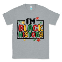 Heather Grey i'm black history Classic Tee - MaliasSmallBusiness