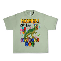 Oil Green mommy of the birthday boy Urban Heavy Tee - MaliasSmallBusiness