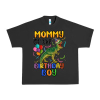 Pigment Black mommy of the birthday boy Urban Heavy Tee - MaliasSmallBusiness