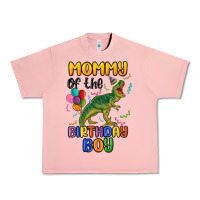 Salmon mommy of the birthday boy Urban Heavy Tee - MaliasSmallBusiness