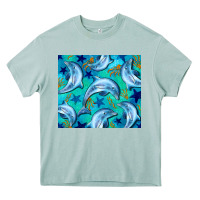 Arona dolphin tumbler Heavy Core Tee - BarkalooDesign
