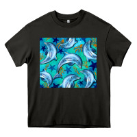Asphalt dolphin tumbler Heavy Core Tee - BarkalooDesign