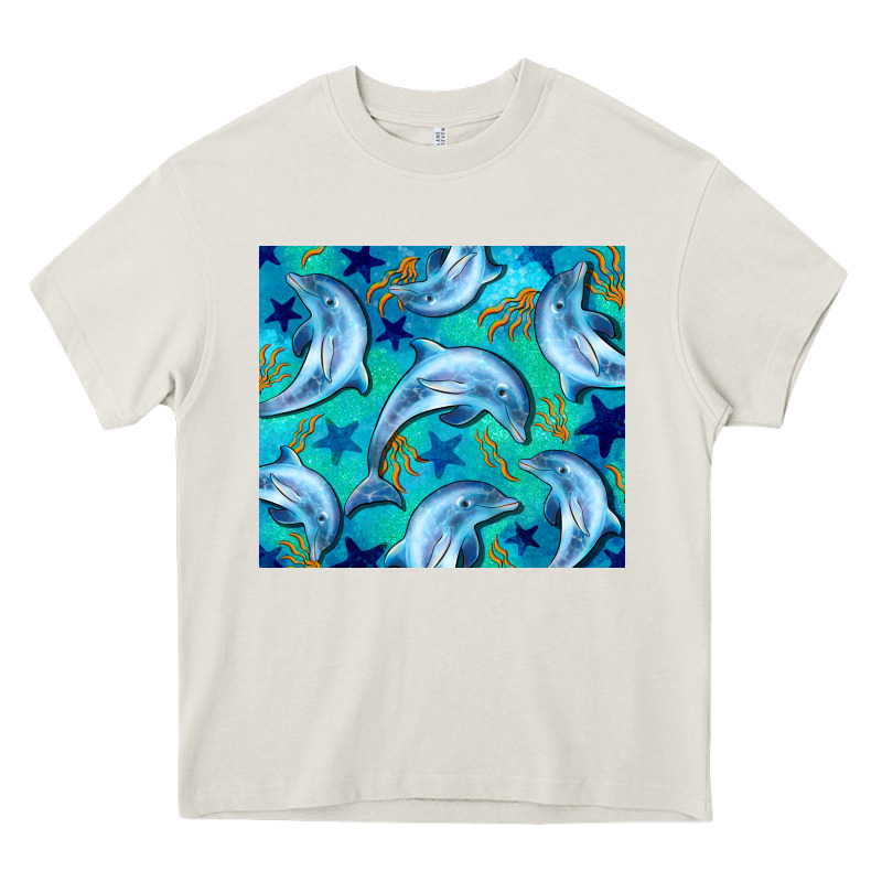 Dolphin Tumbler Heavy Core Tee by BarkalooDesign | Teevron