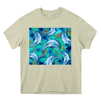 Mossy dolphin tumbler Heavy Core Tee - BarkalooDesign