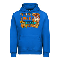 Cobalt Pumpkin Spice Junkie Urban Hoodie - FaDigitalArtStudio