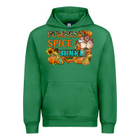 Emerald Pumpkin Spice Junkie Urban Hoodie - FaDigitalArtStudio