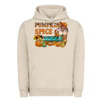 Pigment French Oak Pumpkin Spice Junkie Urban Hoodie - FaDigitalArtStudio