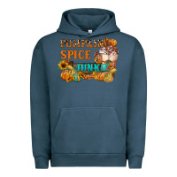 Pigment Midnight Navy Pumpkin Spice Junkie Urban Hoodie - FaDigitalArtStudio