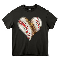 Asphalt baseball heart Heavy Core Tee - HRA Design Shop