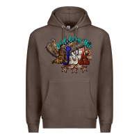Coffee God bless the USA Eagle 4th of july Premium Hoodie - HowdyJamesFarm