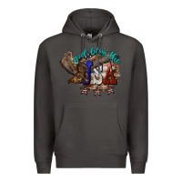Smoke God bless the USA Eagle 4th of july Premium Hoodie - HowdyJamesFarm