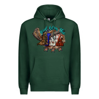 Sports Green God bless the USA Eagle 4th of july Premium Hoodie - HowdyJamesFarm