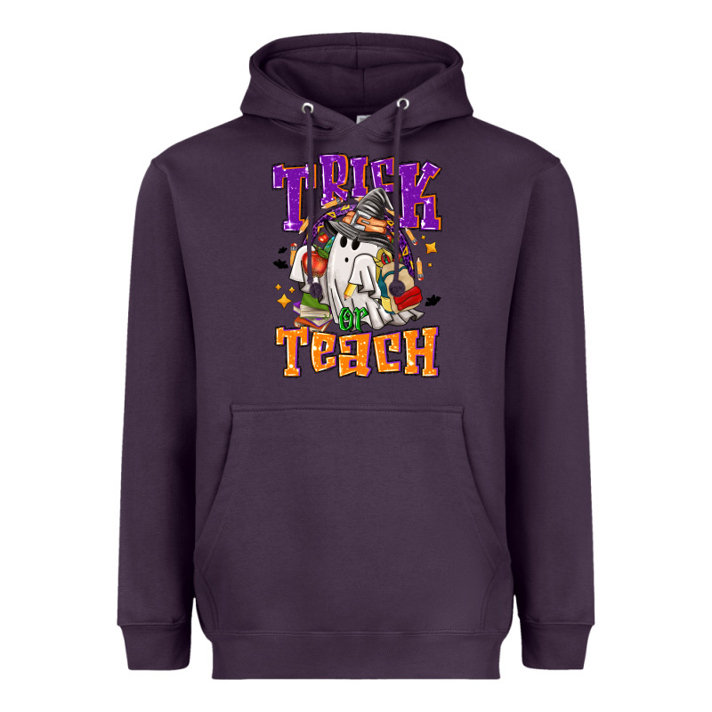 Trick Or Teach Halloween Heavyweight Hoodie by NancyCooperArtShop | Teevron