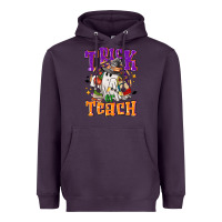 Plum Trick or teach Halloween Heavyweight Hoodie - NancyCooperArtShop