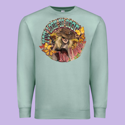 You Look So Good In Love Western Cowgirl Premium Sweatshirt Designed By Howdyjamesfarm