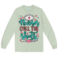 Matcha nurses call the shots Long Sleeve Tee - NancyCooperArtShop