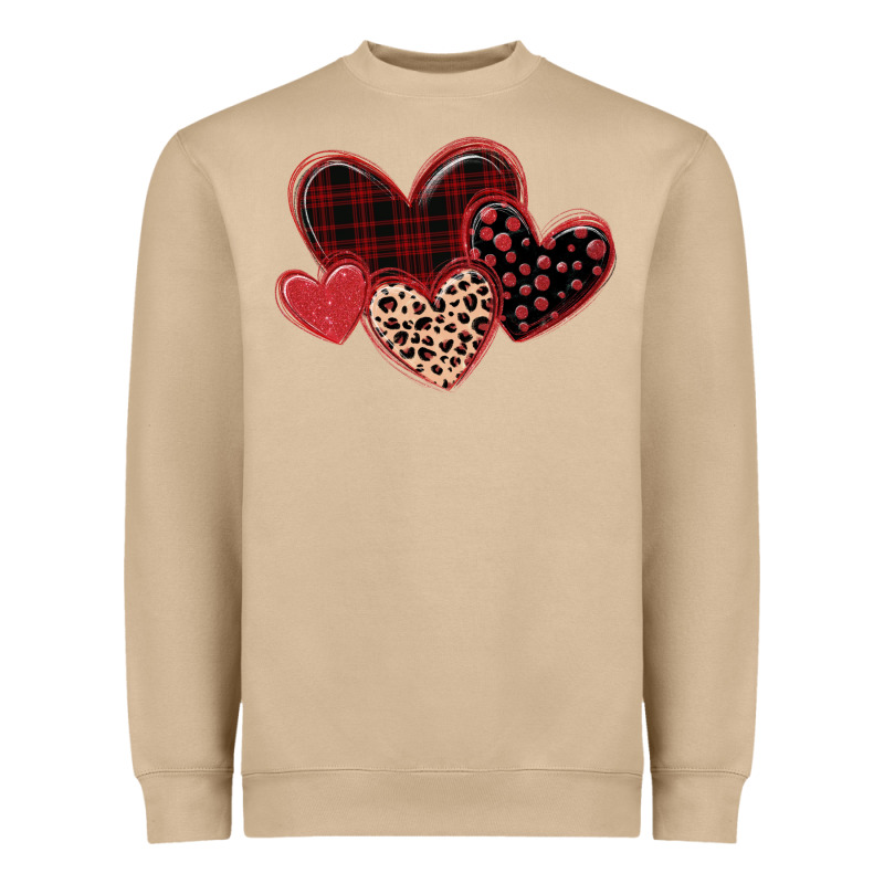 Leopard Hearts Heavyweight Sweatshirt by MaliasSmallBusiness | Teevron