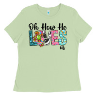 Matcha Oh how he loves us Ladies Tee - Neo Western