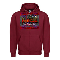 Burgundy nurse life  tumbler Zipper Hoodie - BarkalooDesign