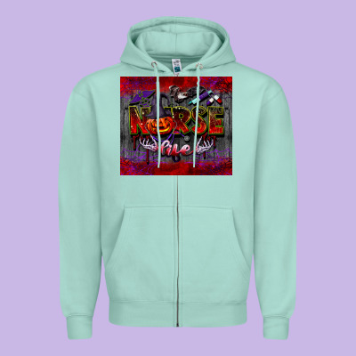 Nurse Life  Tumbler Zipper Hoodie Designed By Barkaloodesign