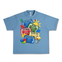 Pebble Blue autism cassette tapes Urban Heavy Tee - MaliasSmallBusiness