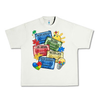Pistachio autism cassette tapes Urban Heavy Tee - MaliasSmallBusiness