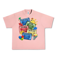 Salmon autism cassette tapes Urban Heavy Tee - MaliasSmallBusiness