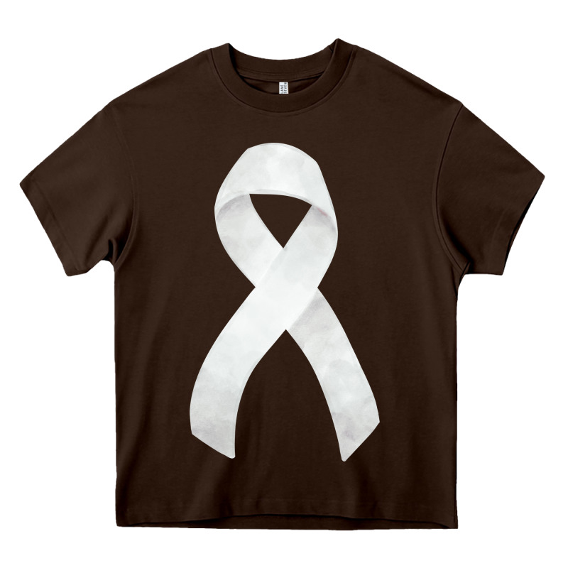 Lung Cancer Ribbon Fa Element Heavy Core Tee by FaDigitalArtStudio | Teevron