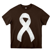 Chocolate Brown lung cancer ribbon fa element Heavy Core Tee - FaDigitalArtStudio