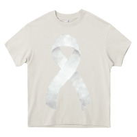 Cream lung cancer ribbon fa element Heavy Core Tee - FaDigitalArtStudio