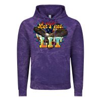 Cloud Purple lets get lit america eagle Vintage Hoodie - NancyCooperArtShop