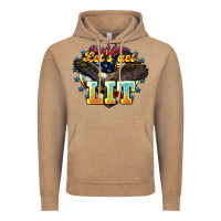 Vintage Coffee lets get lit america eagle Vintage Hoodie - NancyCooperArtShop